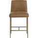 Lathan 38.25 inch Tan Leather Counter Stool